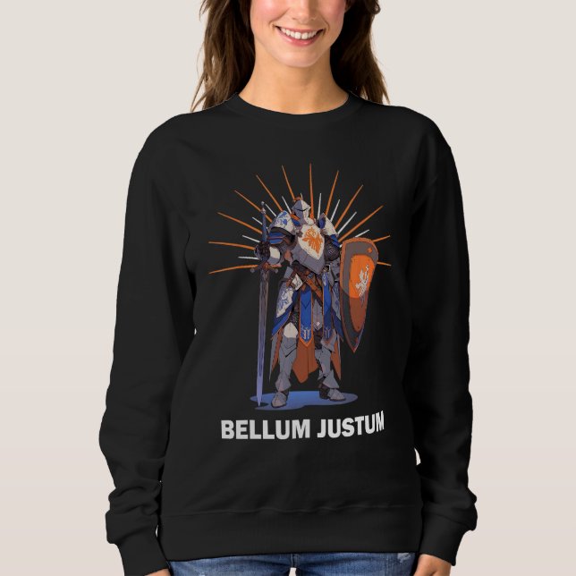 Sweatshirt BELLUM JUSTUM devise des Templiers (Devant)