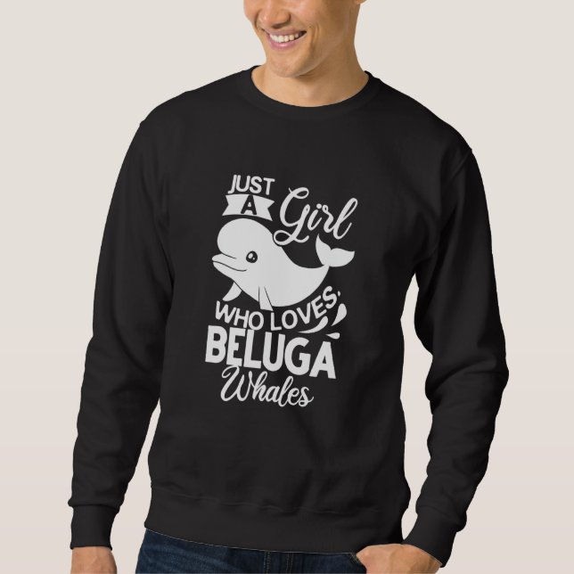Sweatshirt Béluga Baleine Bébé Animal 1 (Devant)