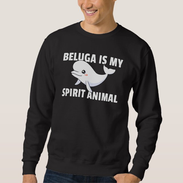 Sweatshirt Beluga Baleine Bébé Beluga Costume (Devant)