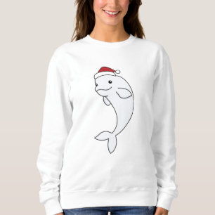Sweatshirt Béluga Baleine Joyeux Noël Animaux d'hiver Baleine