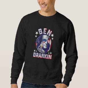 Sweatshirt Ben Drankin 4 juillet Benjamin Franklin Hommes Fem
