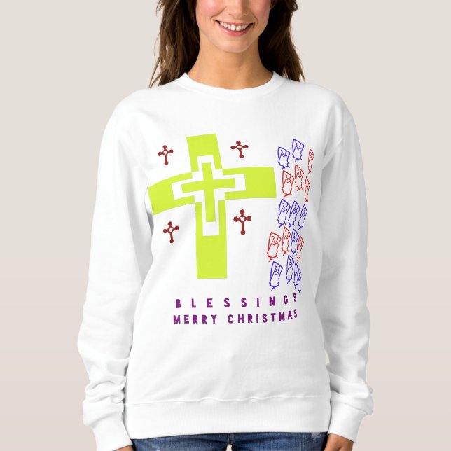 Sweatshirt bénédiction de Dieu (Devant)