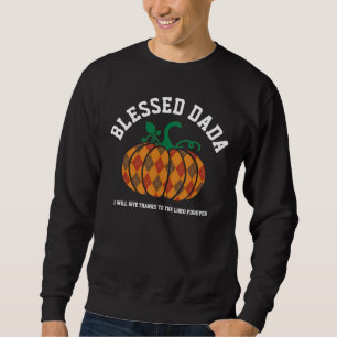 Sweatshirt BÉNÉFICIÉ DADA Plaid Citrouille Thanksgiving Fall