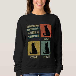 Sweatshirt Bengale Chats STUBBNER BENGAL CHAÎNES TRICKS Funny