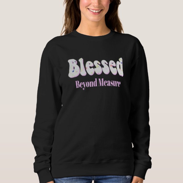 Sweatshirt Béni Au-Delà De La Mesure De Jolies Fleurs Roses D (Devant)