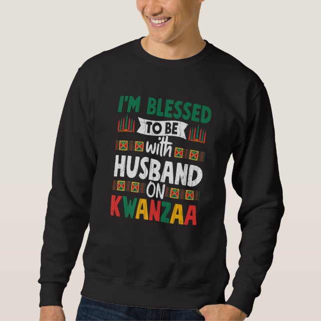 Sweatshirt Béni Avec Mari Sur Kwanzaa Fun African Americ (Devant)