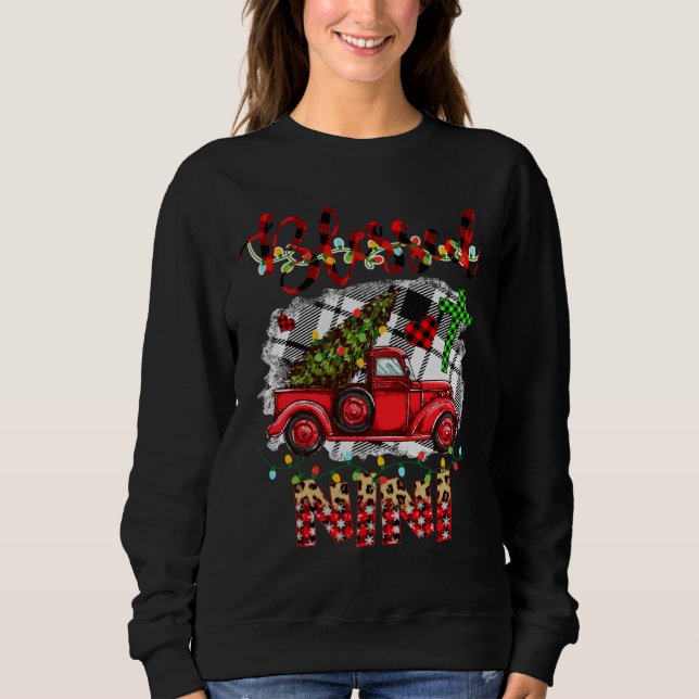 Sweatshirt Béni D'Être Appelé Camion Rouge Nonni Noël (Devant)