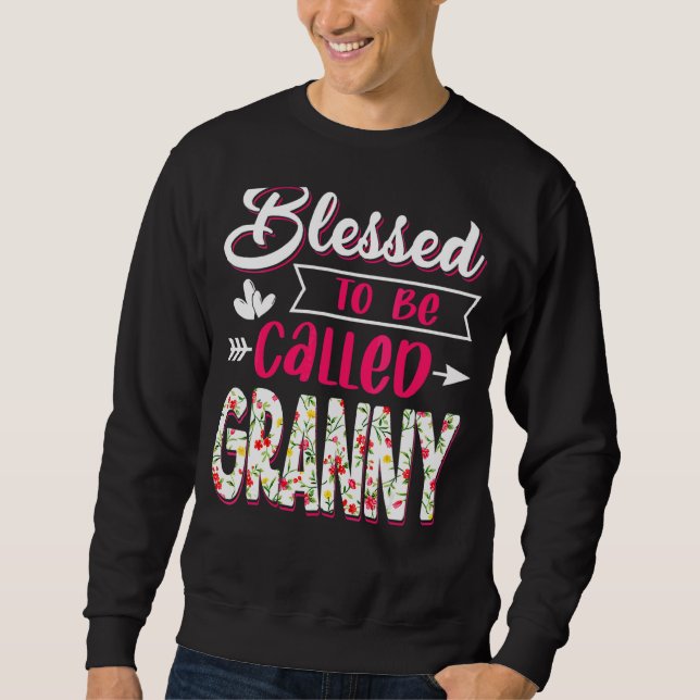 Sweatshirt Béni d'être appelé le costume de fête des mamans (Devant)