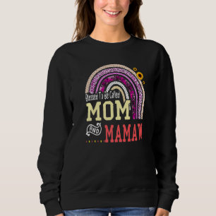 Sweatshirt Béni d'être appelé Maman et mamaw Mothers Day Rai