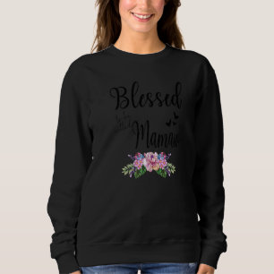 Sweatshirt Béni D'Être Appelé Mamaw Floral Mamaw Mères Da