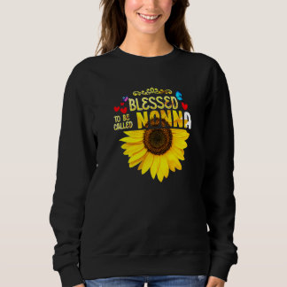 Sweatshirt Béni D'Être Appelé Nonna Womens Sunflower Nonna