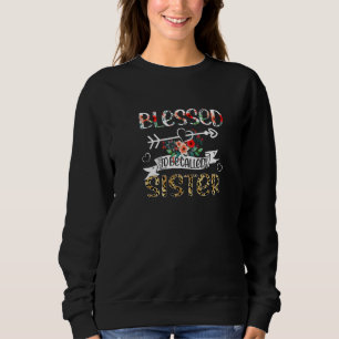 Sweatshirt Béni D'Être Appelé Soeur Léopard Drôle Soeur M
