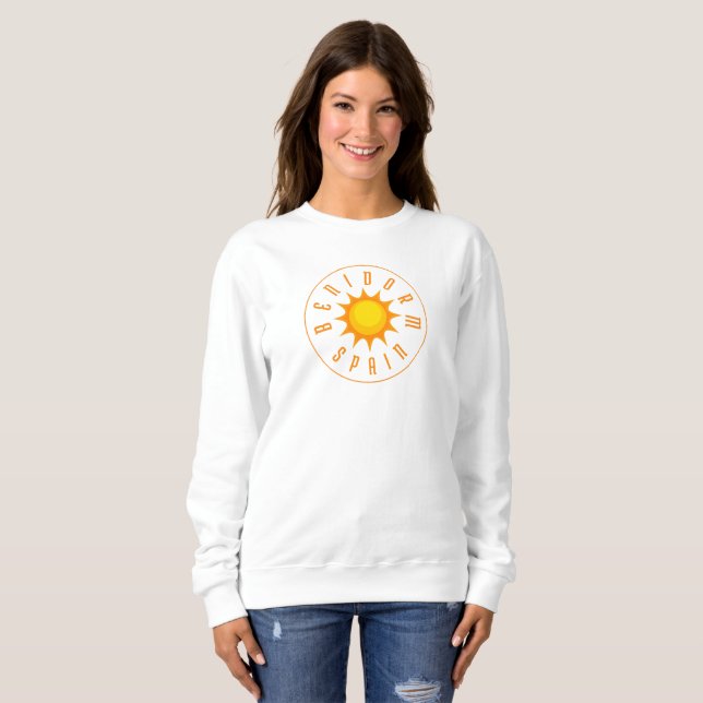 SWEATSHIRT BENIDORM ESPAGNE SOLEIL (Devant entier)
