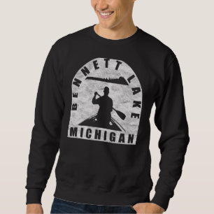 Sweatshirt Bennett Lake Canoeing Michigan