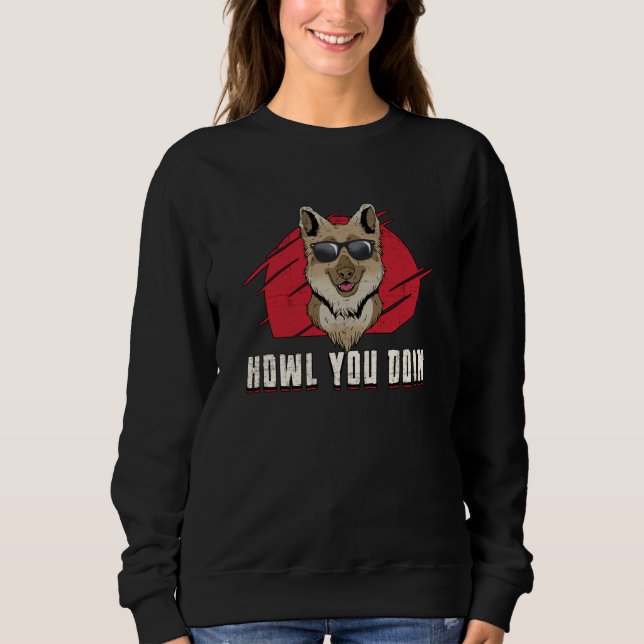 Sweatshirt Berger allemand Comment vous faites Chien Vintage  (Devant)