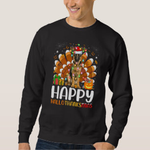 Sweatshirt Berger Allemand Halloween Noël Joyeux Hall