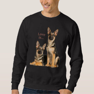 Sweatshirt Berger allemand Shepard Chien Maman Papa Aime Anim