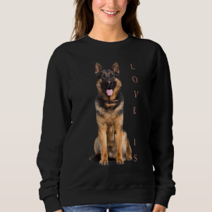 Sweatshirt Berger allemand Shepard Chien Maman Papa Aimer Ani