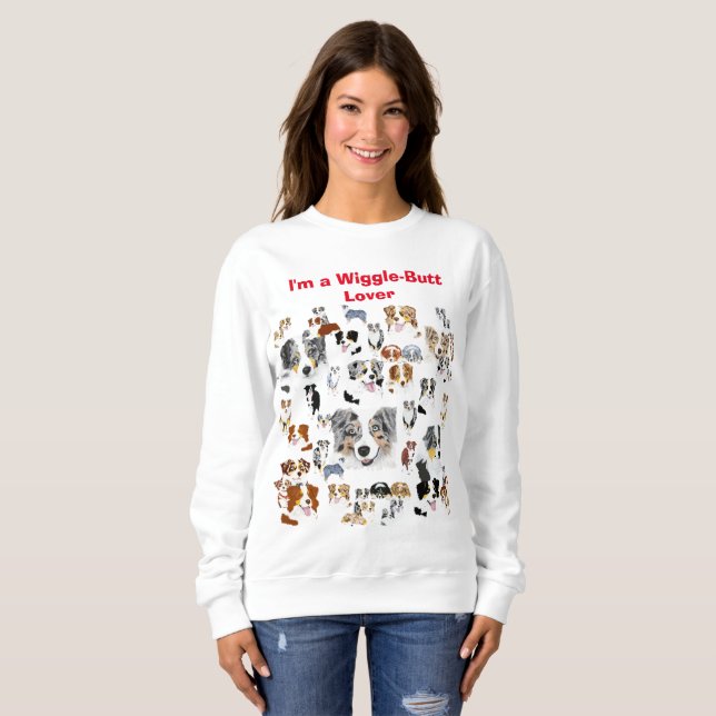 Sweatshirt Berger australien "amant d'Agitation-bout d'I'ma " (Devant entier)