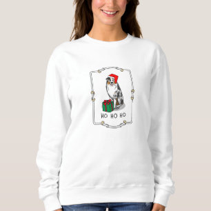 Sweatshirt Berger australien de Noël (bleu merle tan/w 1)