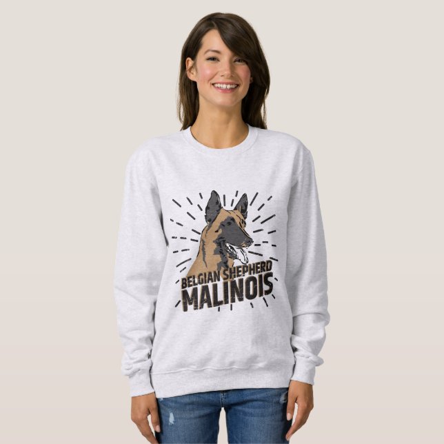 Sweatshirt Berger belge - Malinois (Devant entier)