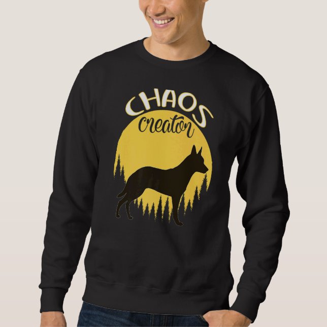 Sweatshirt Berger belge Malinois Retro 6 (Devant)