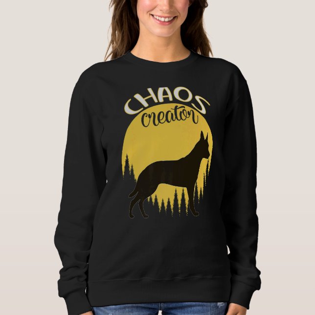 Sweatshirt Berger belge Malinois Retro 6 (Devant)