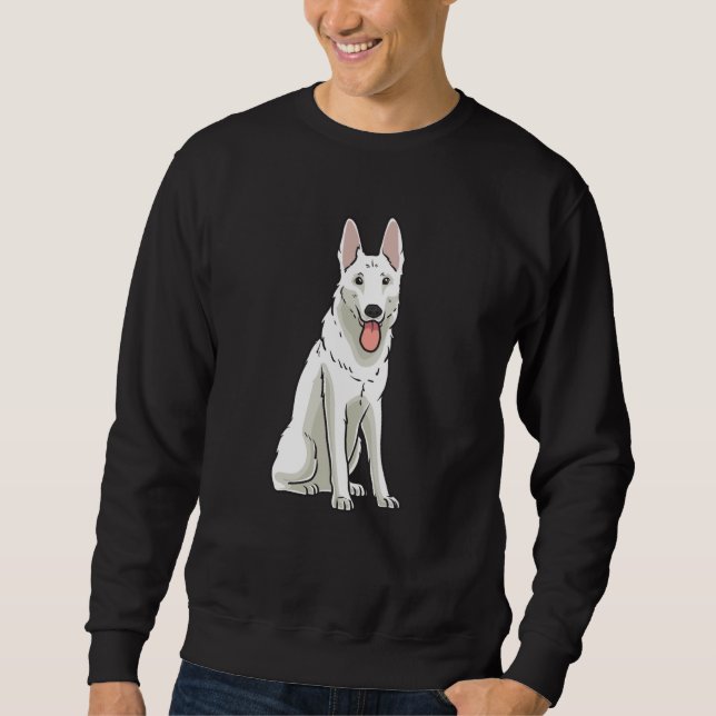 Sweatshirt Berger suisse blanc (Devant)