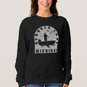 Sweatshirt Bergner Lake Fishing Michigan