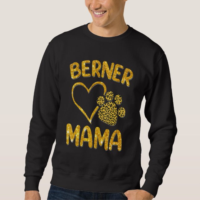 Sweatshirt Berner Mama Bernese Mountain Dog présente Maman Mo (Devant)