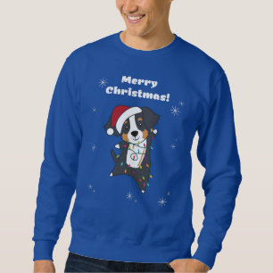Sweatshirt Bernese Joyeux Noël Joyeux Chiens de Noël Sucer