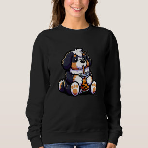 Sweatshirt Bernese Mountain Buble Thé Chien Drôle Boba