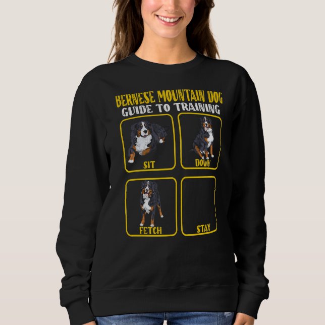 Sweatshirt Bernese mountain dog berner training guide moms da (Devant)