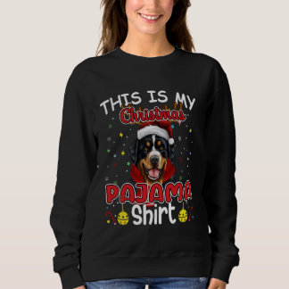 Sweatshirt Bernese Mountain Dog Christmas Reindeer Père Noël 