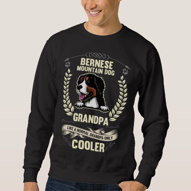Sweatshirt Bernese Mountain Dog Grandpa Like A Normal Grandpa (Devant)