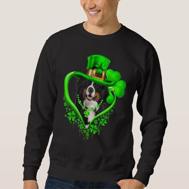 Sweatshirt Bernese Mountain Dog St Patricks Day Lover Irish S (Devant)