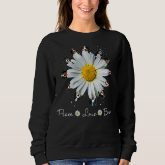 Sweatshirt Bernese Peace Love Daisy Chien Maman Chiens Bernai