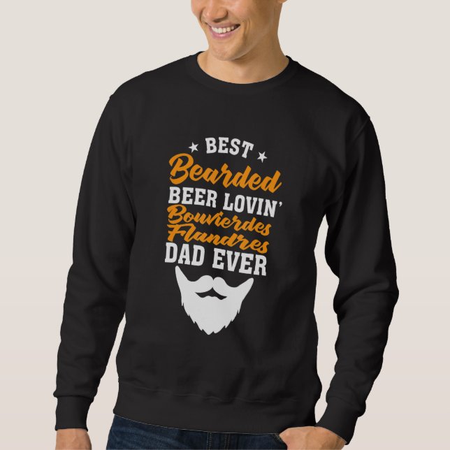 Sweatshirt Best Bearded Beer Lovin' Pembroke Welsh Corgi Dad (Devant)