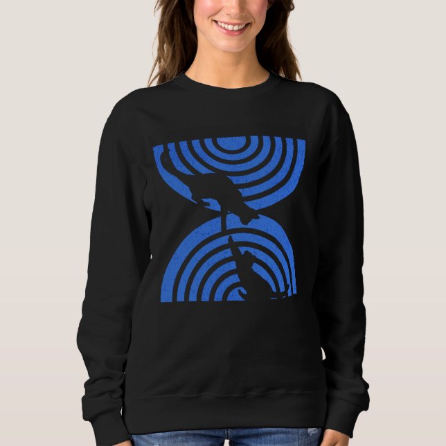 Sweatshirt Best Cat Mom Ever  Father Cat  Retro Cat Women (Devant)
