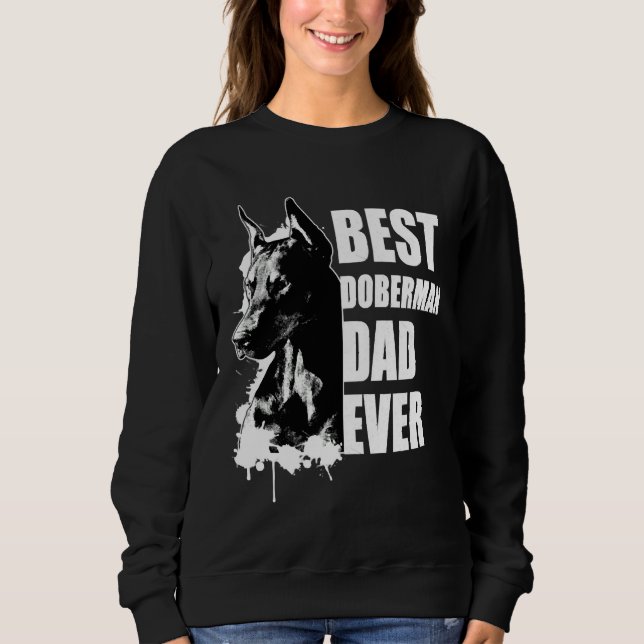 Sweatshirt Best Doberman Papa Doberman Pinscher (Devant)