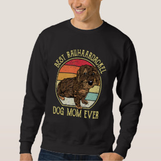 Sweatshirt Best Dog Mom Woodhhair Dachshund