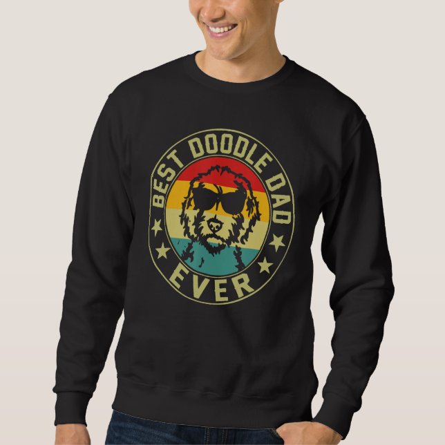 Sweatshirt Best Doodle Dad Ever Goldendoodle 4th Of July (Devant)