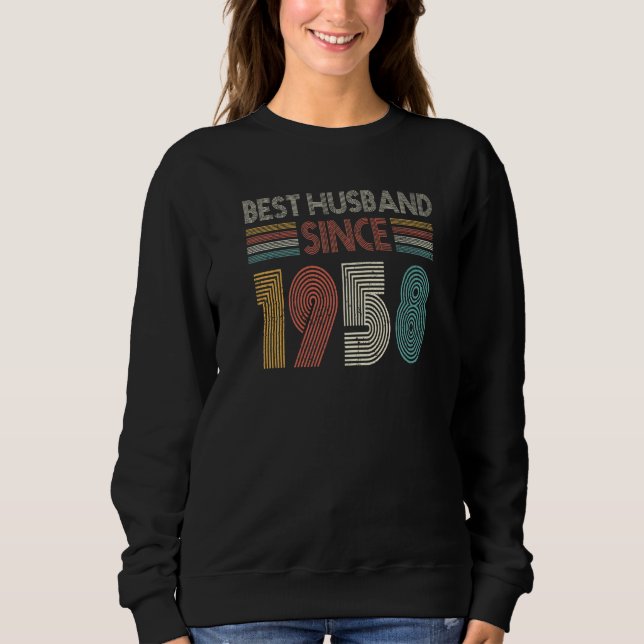Sweatshirt Best Husband Since 1958 64th wedding anniversary (Devant)