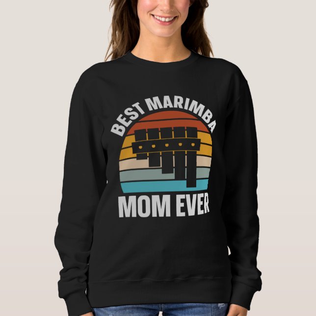 Sweatshirt Best Marimba Mom Instrument Musician Retro (Devant)