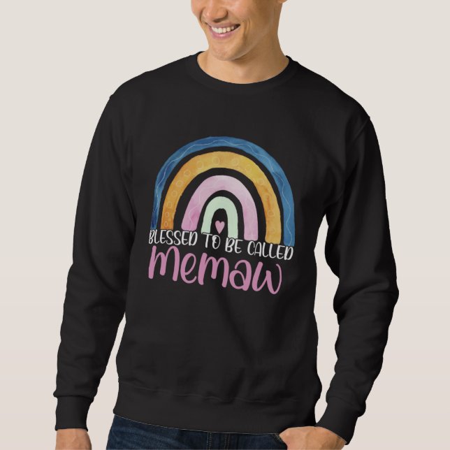 Sweatshirt Best Memaw Mother s Day Blessed To Be Called Memaw (Devant)