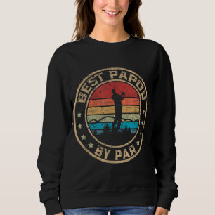 Sweatshirt Best Papou By Par Fête des pères Golf De Golf
