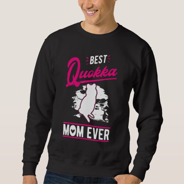 Sweatshirt Best Quokka Mom Ever (Devant)