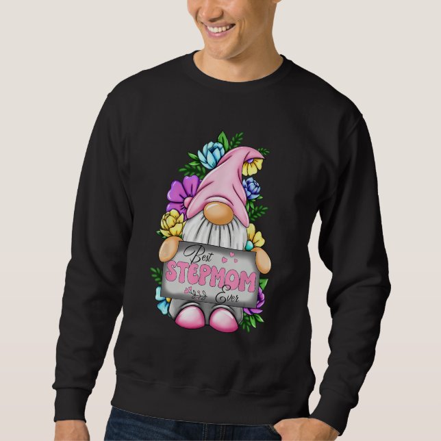 Sweatshirt Best Stepmom Ever Gnome Happy Mother s Day Gnomes  (Devant)