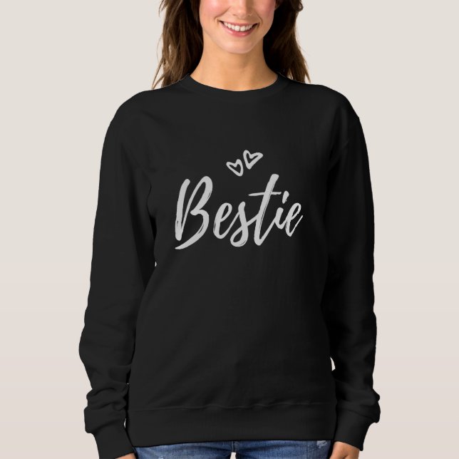 Sweatshirt Bestie mignonne pour les meilleurs amis (Devant)