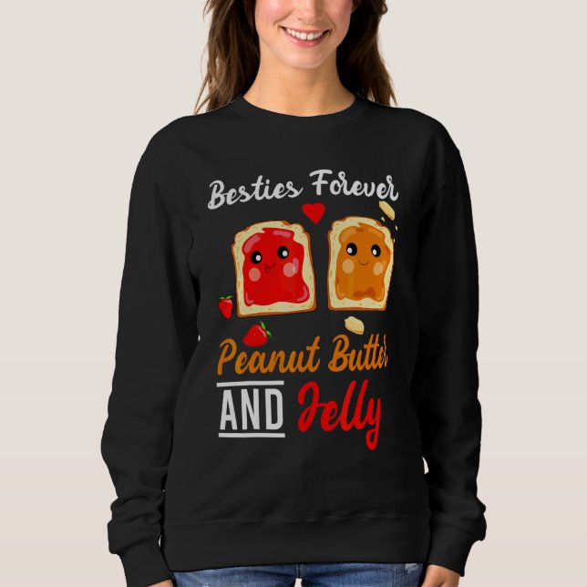 Sweatshirt Besties Pour Jamais Beurre D'Arachide Et Jelly Mei (Devant)
